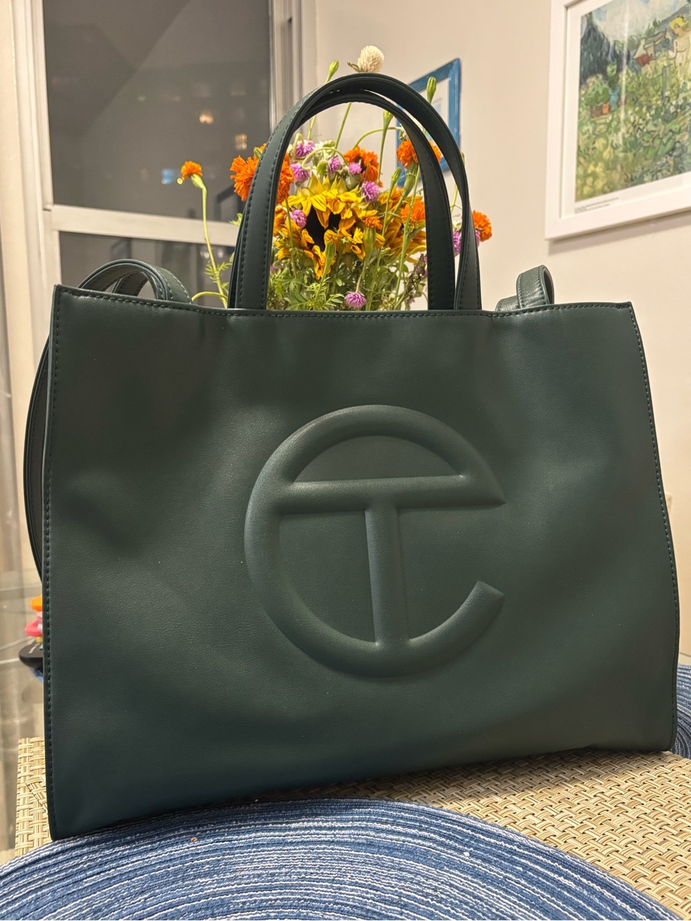 TELFAR — Medium Shopper Dark Olive